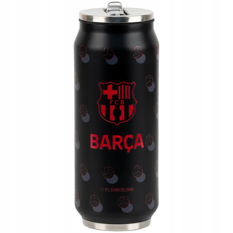 Kubek termiczny Kite FC Barcelona 500 ml ze słomką i szczoteczką do czyszczenia
