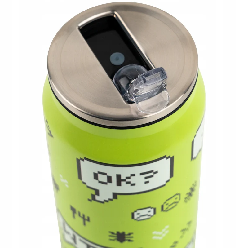 Kubek termiczny Kite Game over zielony 500 ml ze słomką i szczoteczką do czyszczenia - Image 3