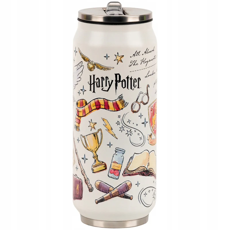 Kubek termiczny Kite Harry Potter 500 ml ze słomką i szczoteczką do czyszczenia