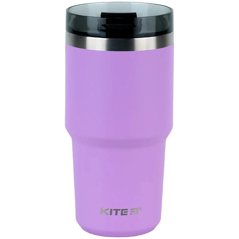 Kubek termiczny ze słomką ustnikiem 600 ml fioletowy - Image 6