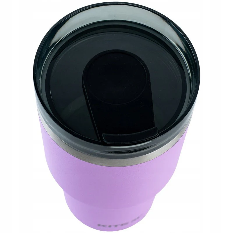 Kubek termiczny ze słomką ustnikiem 600 ml fioletowy - Image 7
