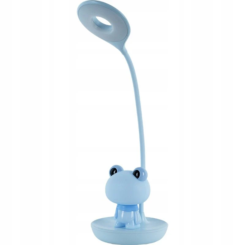 Lampka LED dziecięca niebieska żabka na dotknięcie z USB kablem Kite Froggy - Image 4