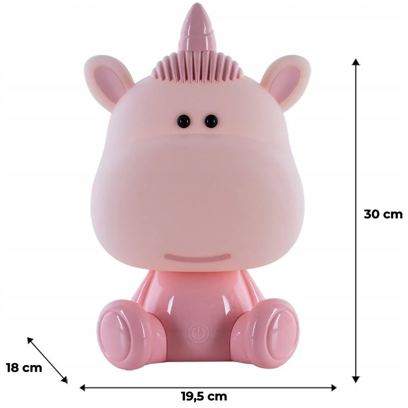 Lampka dla dzieci nocna kolorowy jednorożec LED różne tryby z USB Unicorn Kite - Image 3