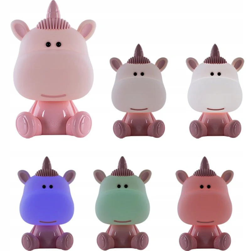Lampka dla dzieci nocna kolorowy jednorożec LED różne tryby z USB Unicorn Kite - Image 4