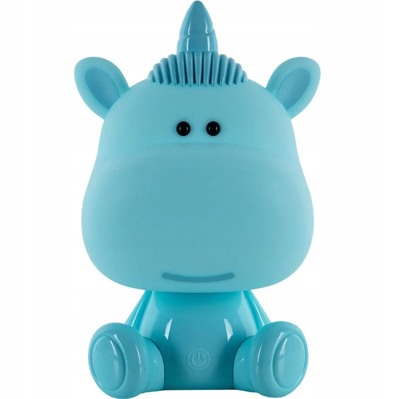 Lampka nocna dziecięca niebieski jednorożec zmienne kolory LED Unicorn Kite