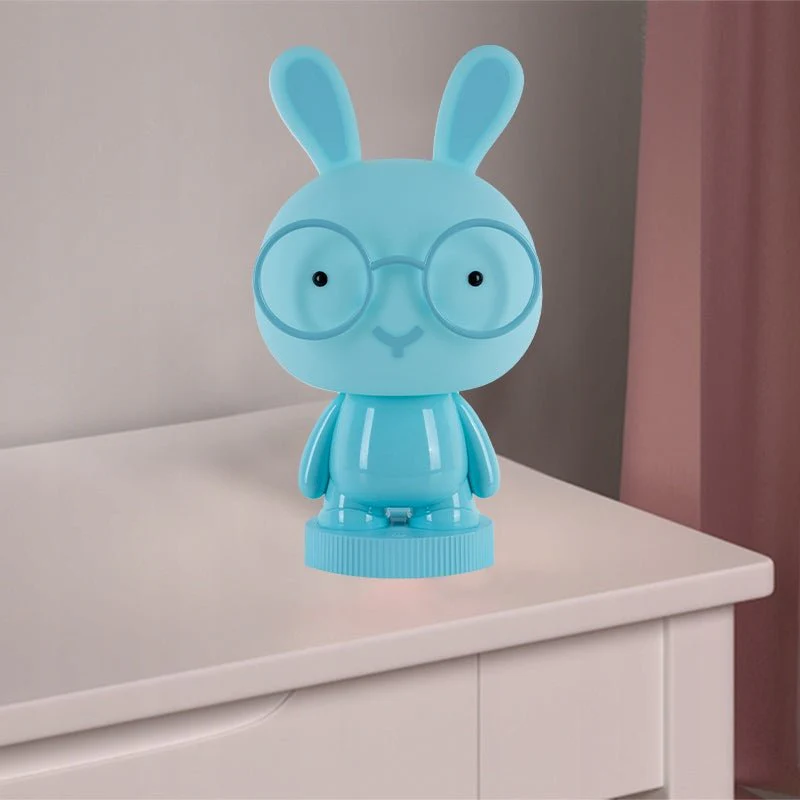 Lampka nocna do pokoju dziecięcego królik LED różne światło z kablem USB Bunny Kite - Image 2