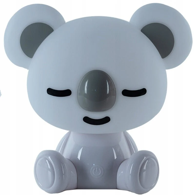 Lampa dla dziecka do snu na noc z kolorowym światłem biały miś koala LED Kite Koala