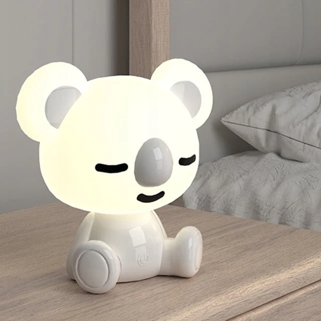 Lampa dla dziecka do snu na noc z kolorowym światłem biały miś koala LED Kite Koala - Image 2