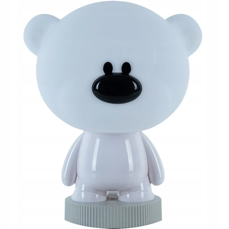 Lampa nocna dziecięca misiek biały kolorowe światło LED na dotyk Kite Bear