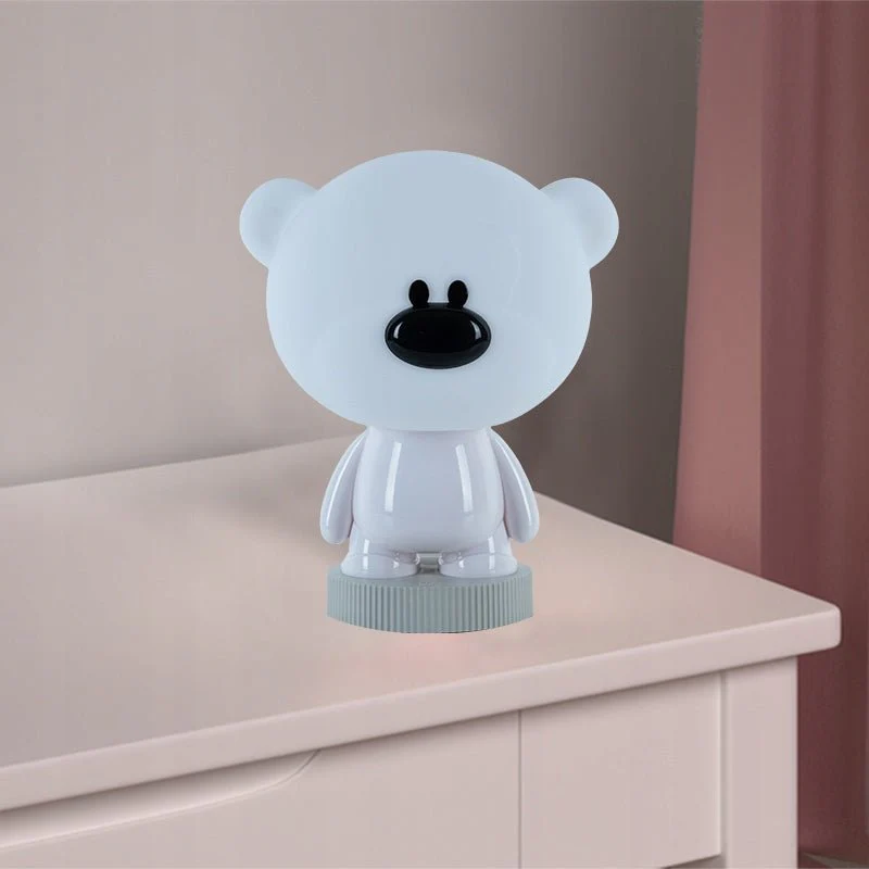 Lampa nocna dziecięca misiek biały kolorowe światło LED na dotyk Kite Bear - Image 3
