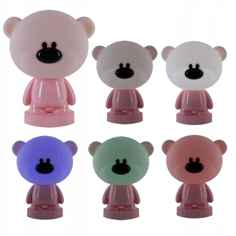 Lampa dla snu misiek dla dzieci lampa nocna kolorowa na dotyk LED Kite Bear - Image 4