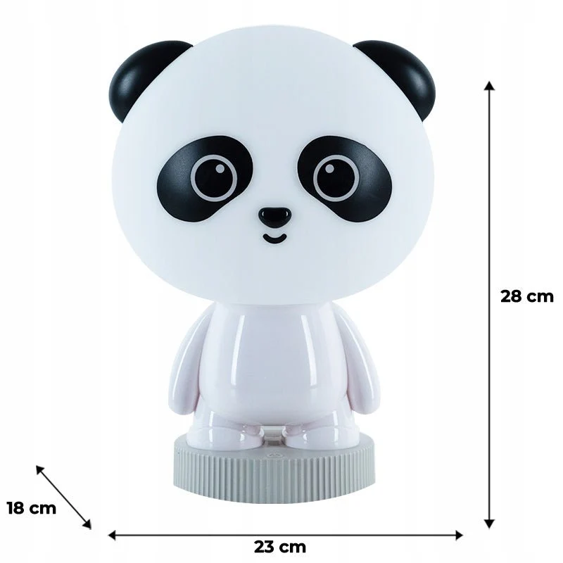 Lampka nocna kolorowa dla dzieci misiek panda LED na dotyk Kite Panda - Image 4