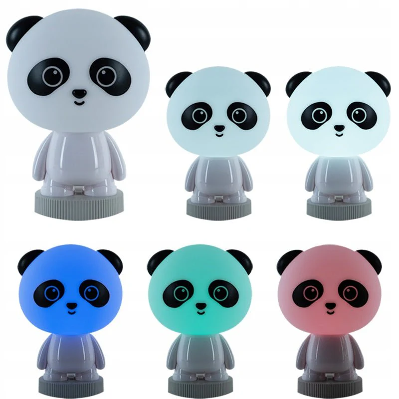 Lampka nocna kolorowa dla dzieci misiek panda LED na dotyk Kite Panda - Image 5