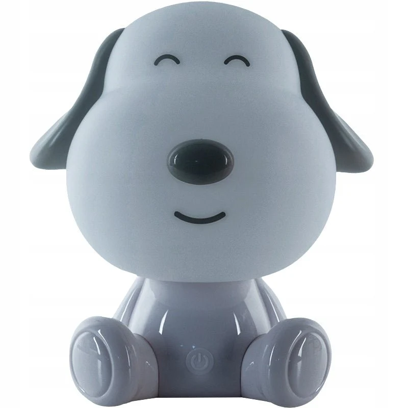 Lampa dziecięca nocna Doggy Kite piesek różnych kolorów na dotyk LED z kablem USB