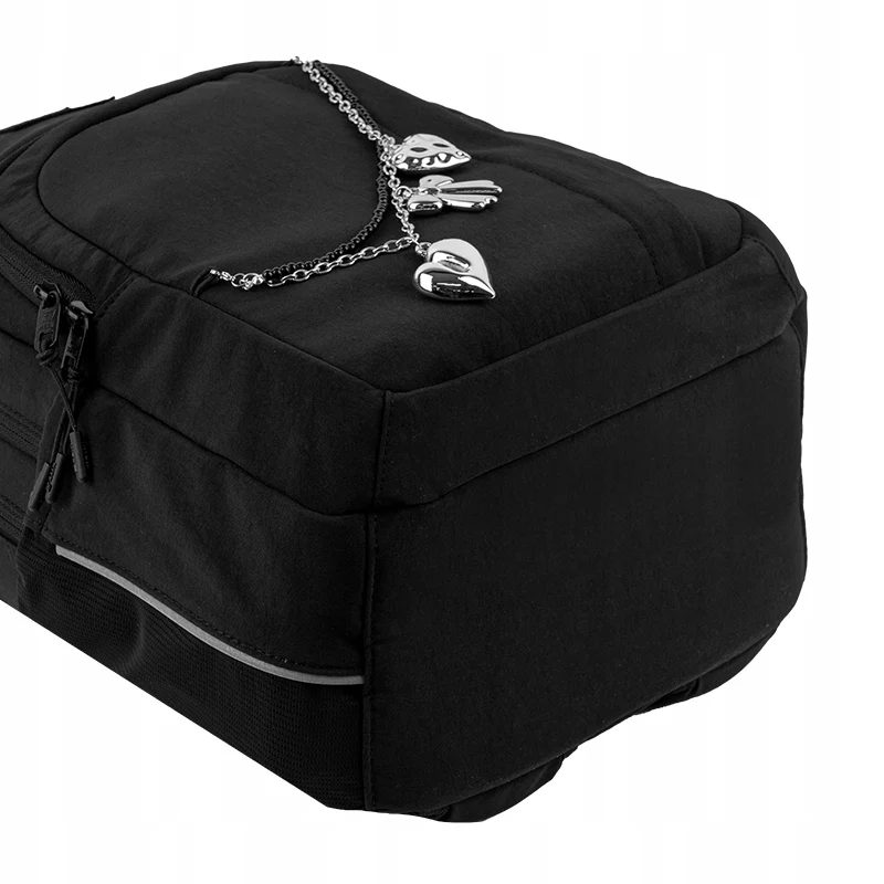 Lekki plecak młodzieżowy szkolny czarny dla dziewczynek 9-12 lat Kite Black&Charm - Image 11
