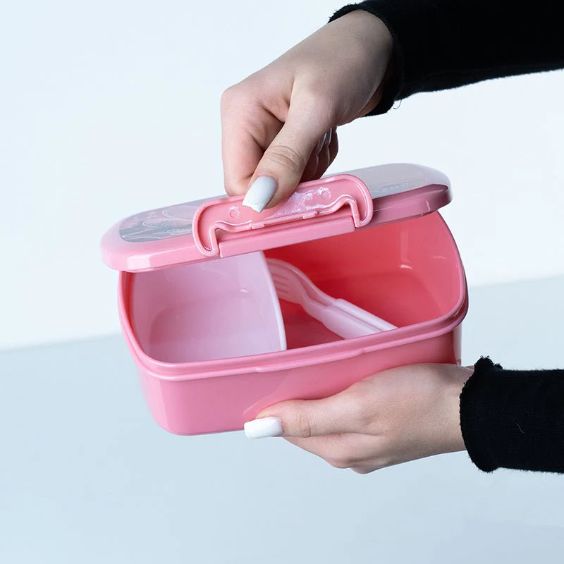 Lunch box różowy ze sztućcami i z mini pojemnikiem 750 ml My Little Pony - Image 2