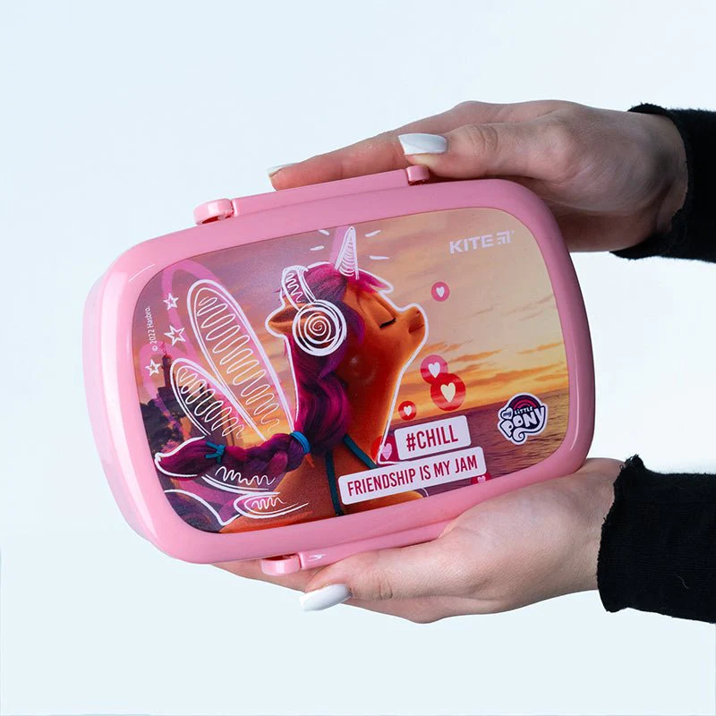 Lunch box różowy ze sztućcami i z mini pojemnikiem 750 ml My Little Pony - Image 5
