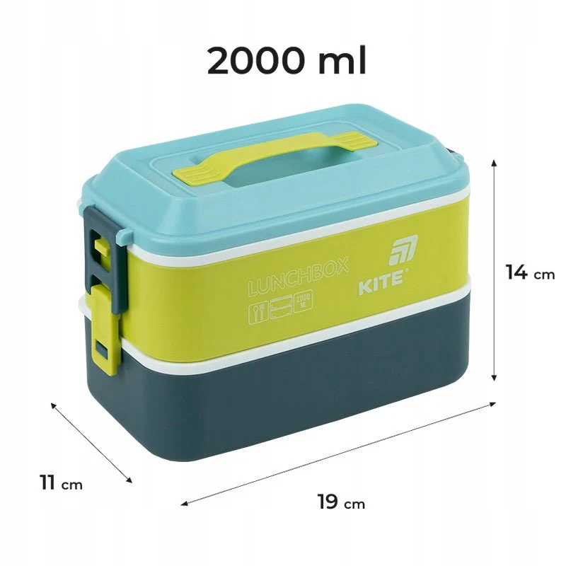 Pojemnik na jedzenie 2000 ml dla dzieci i dorosłych Kite - Image 3