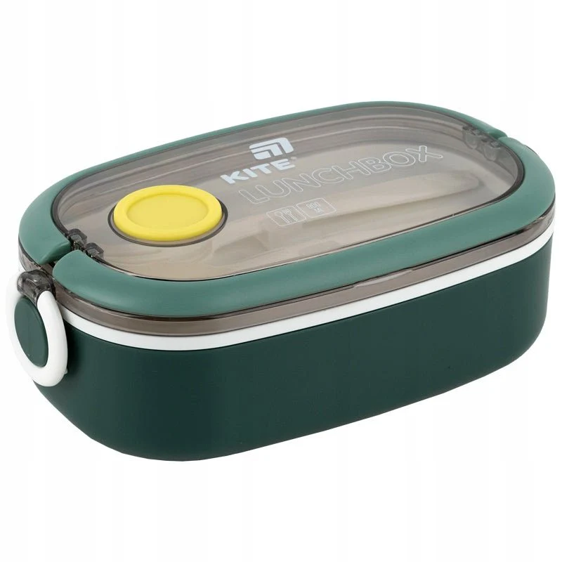 Lunchbox z przegrodkami 900ml zielony Kite