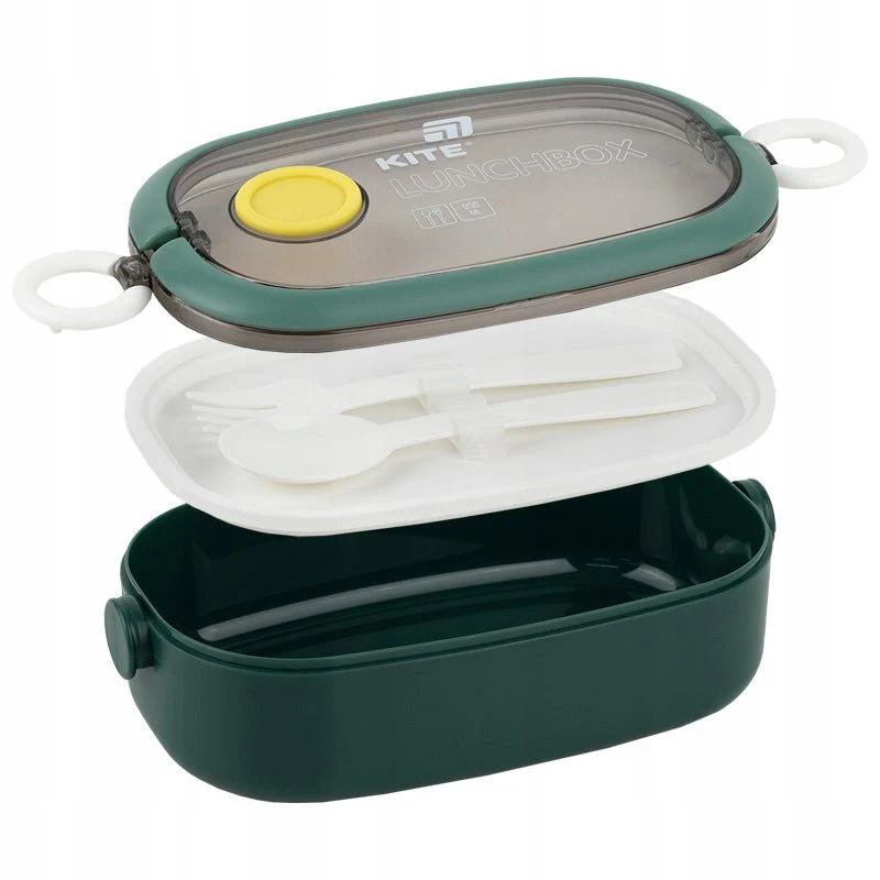 Lunchbox z przegrodkami 900ml zielony Kite - Image 4