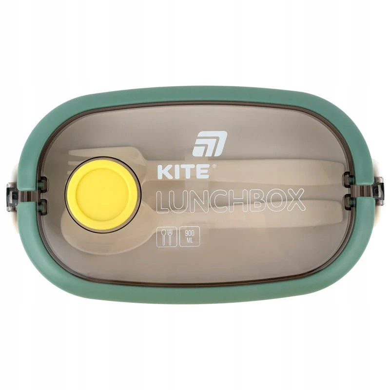 Lunchbox z przegrodkami 900ml zielony Kite - Image 6