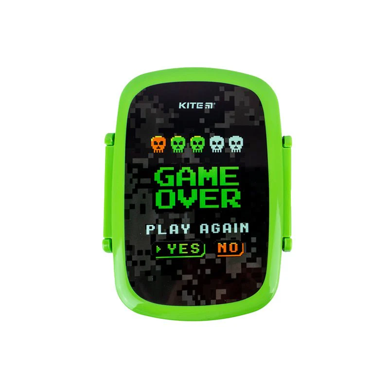 Śniadaniówka dla chłopca ze sztućcami i mini pojemnikiem 750 ml Game over - Image 8