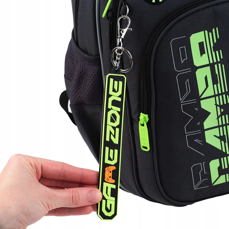 Naszywka patch na rzep + brelok 3D na plecak dla chłopców Gamer Kite - Image 4
