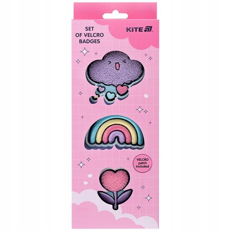 Naszywki na rzep emblemat 3 szt plakietki dla dziewczynki Kite - Image 6