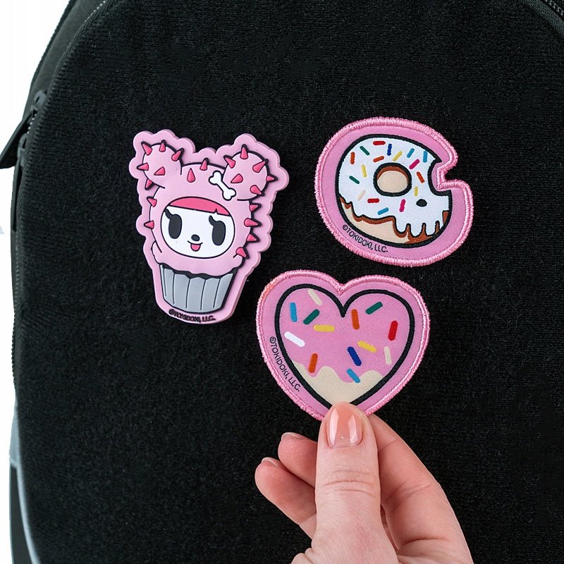 Naszywki na rzep emblemat 3 szt Tokidoki różowy - Image 2