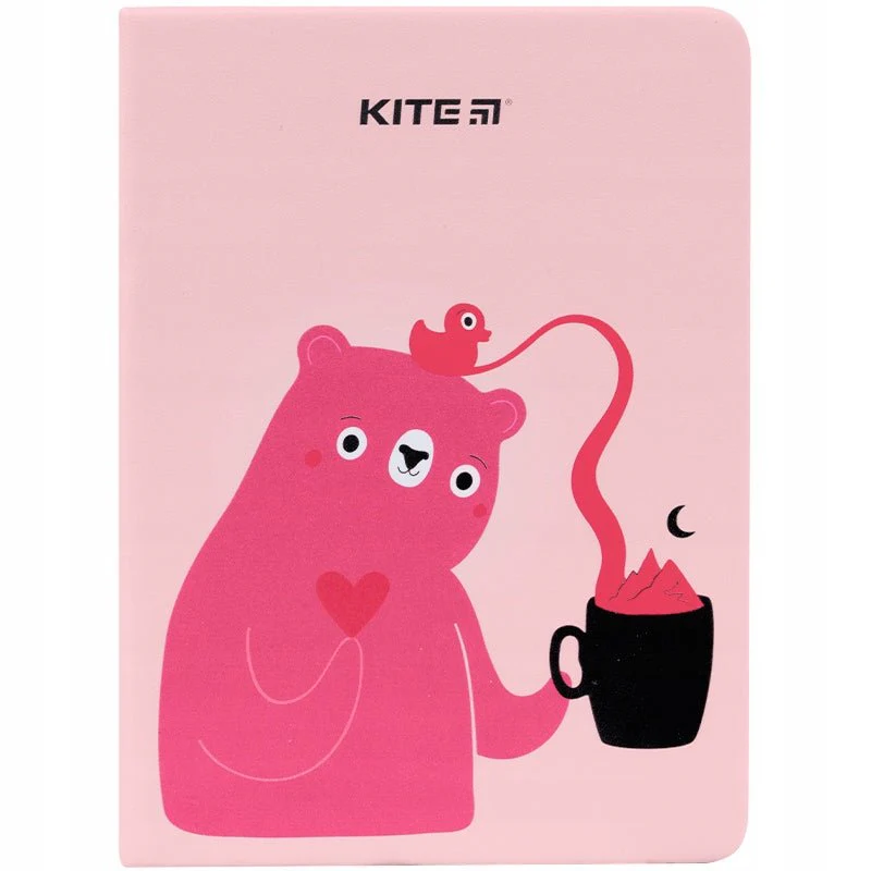 Notatnik Kite Pink Bear pamiętnik B6 96 arkuszy różowy - Image 4