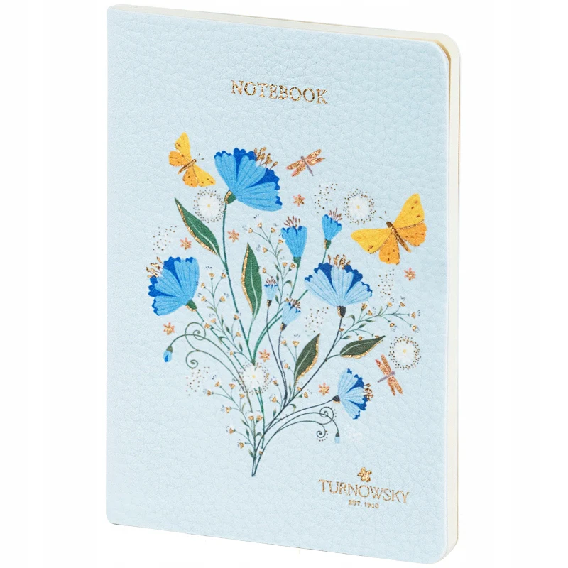 Notes A6 niebieski z kremowym papierem i miękką oprawą Turnowsky Secret Garden