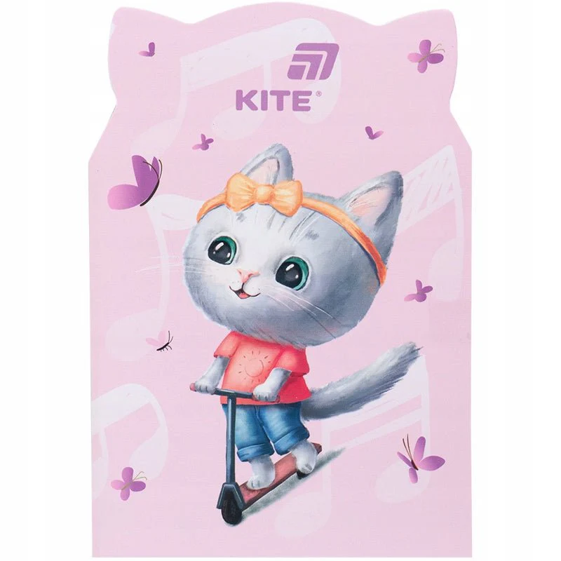 Notes Notatnik różowy z kotkiem B6 Kite Pink cat