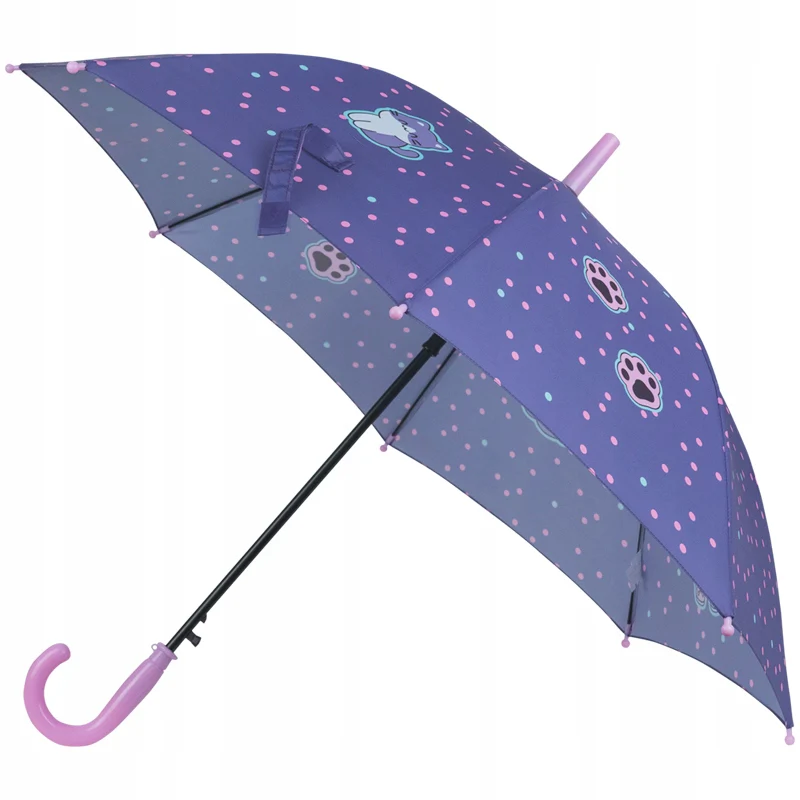 Parasol parasolka długa Kite dla dziewczynki półautomatyczna wzmocniona