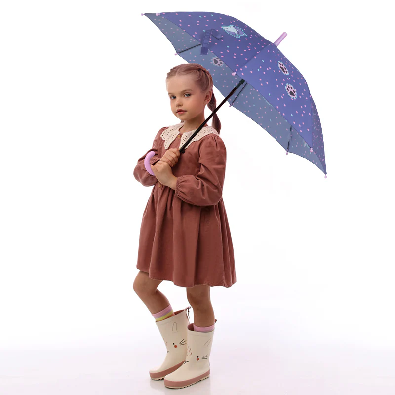 Parasol parasolka długa Kite dla dziewczynki półautomatyczna wzmocniona - Image 2
