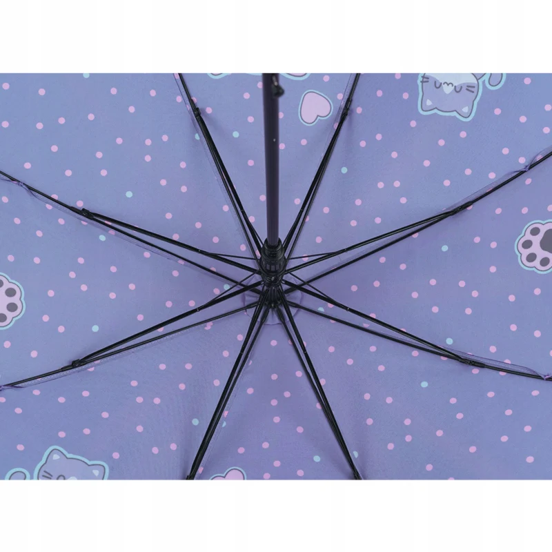Parasol parasolka długa Kite dla dziewczynki półautomatyczna wzmocniona - Image 6