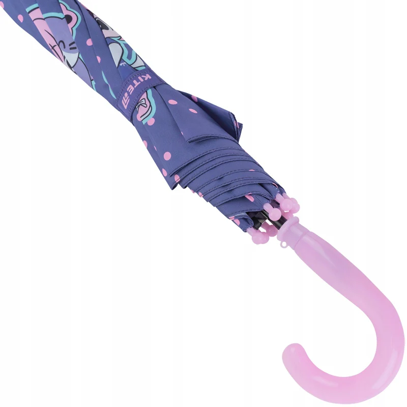 Parasol parasolka długa Kite dla dziewczynki półautomatyczna wzmocniona - Image 7