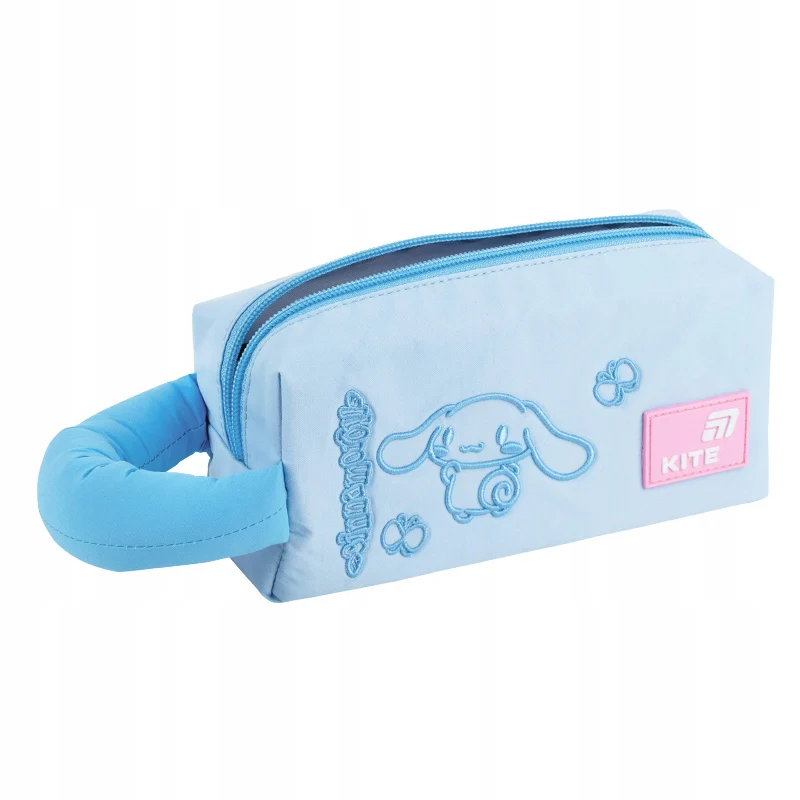 Piórnik Kite Cinnamoroll niebieski saszetka z haftem i miękkim uchwytem - Image 4