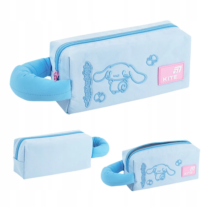 Piórnik Kite Cinnamoroll niebieski saszetka z haftem i miękkim uchwytem - Image 7