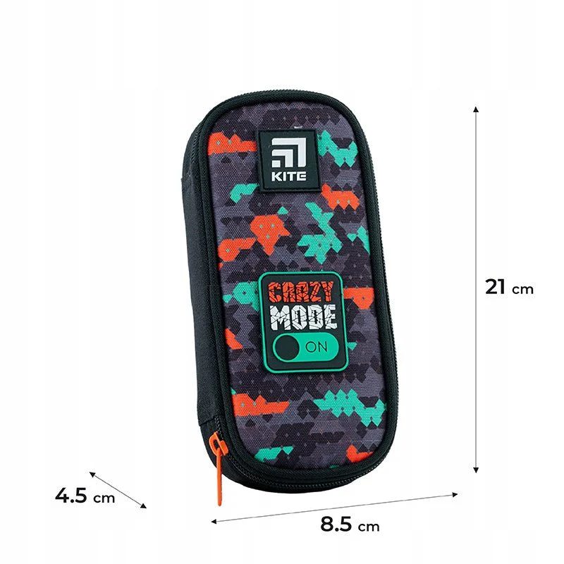 Piórnik młodzieżowy Kite Crazy Mode saszetka szkolny dla chłopca - Image 5
