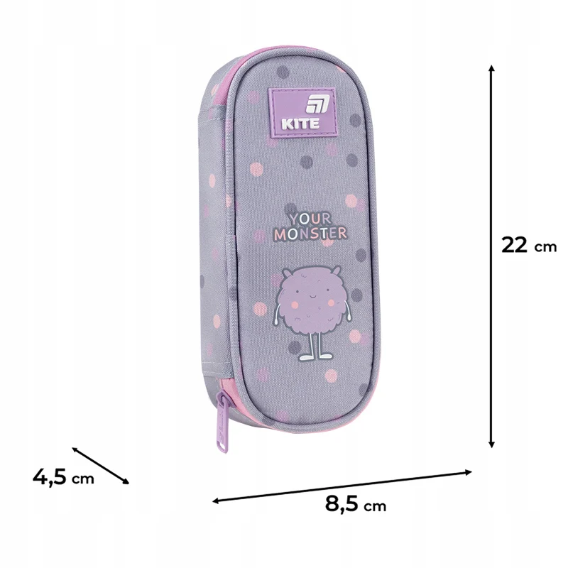 Piórnik saszetka z organizerem dla dziewczynki stylowy Kite Cute Monster - Image 3