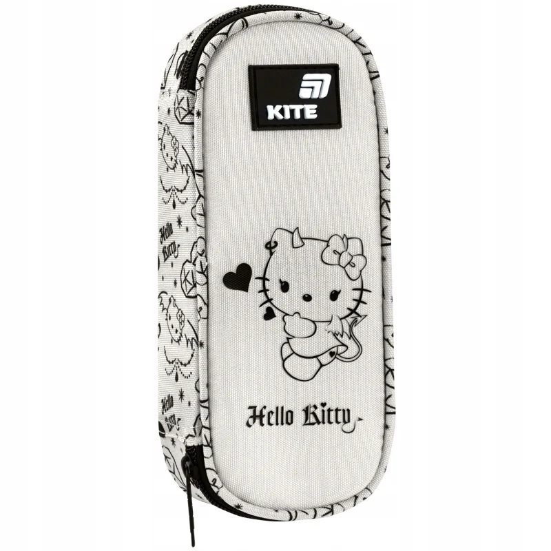 Piórnik saszetka z organizerem dla dziewczynki beżowy Hello Kitty Kite