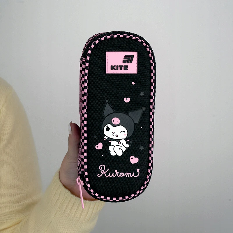 Piórnik saszetka z organizerem dla dziewczynki czarny Kuromi Kite - Image 2