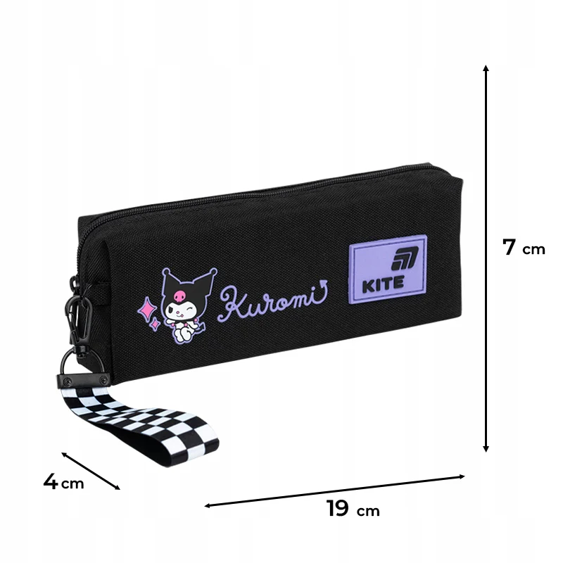 Piórnik saszetka Kite Kuromi czarny jednokomorowy lekki 3D dla dziewczynek - Image 3