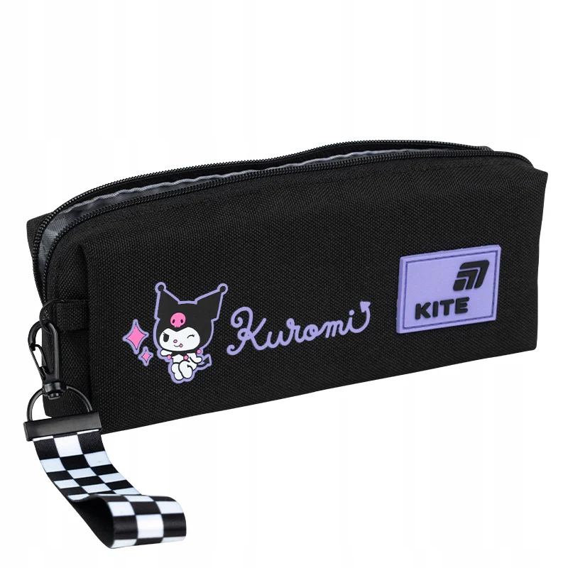 Piórnik saszetka Kite Kuromi czarny jednokomorowy lekki 3D dla dziewczynek - Image 4