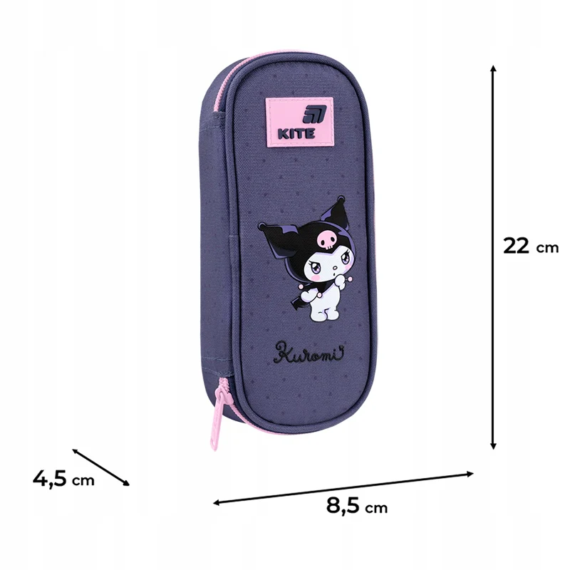 Piórnik saszetka z organizerem dla dziewczynki fioletowy Kuromi Kite - Image 3