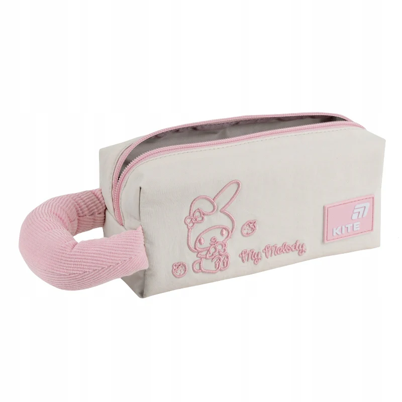 Piórnik Kite My Melody beżowy saszetka z haftem i miękkim uchwytem Crinkle - Image 4