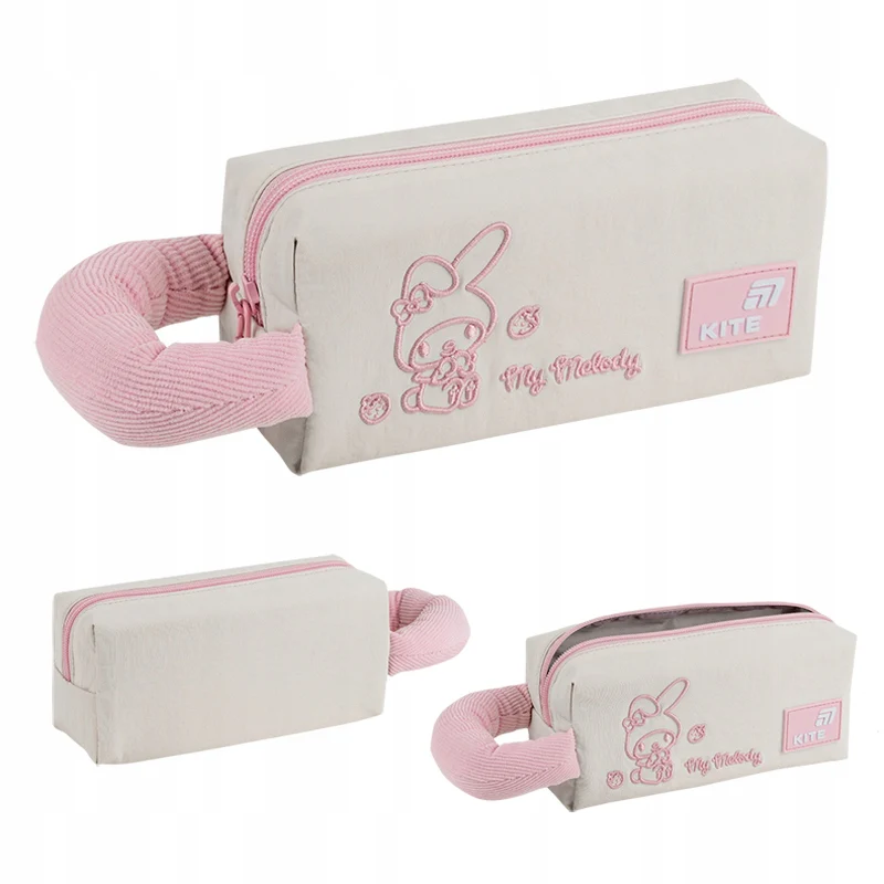 Piórnik Kite My Melody beżowy saszetka z haftem i miękkim uchwytem Crinkle - Image 8