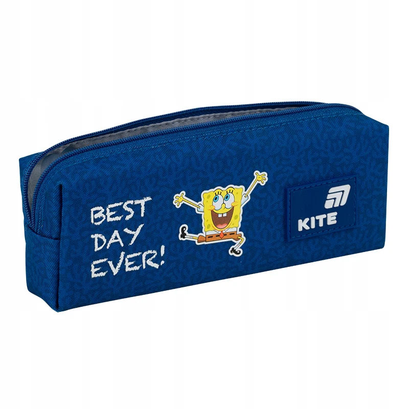 Piórnik saszetka Kite Sponge Bob niebieski jednokomorowy lekki 3D - Image 5