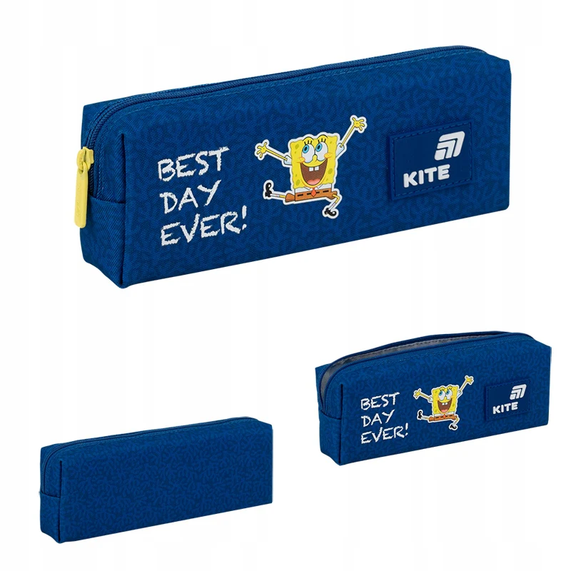 Piórnik saszetka Kite Sponge Bob niebieski jednokomorowy lekki 3D - Image 6