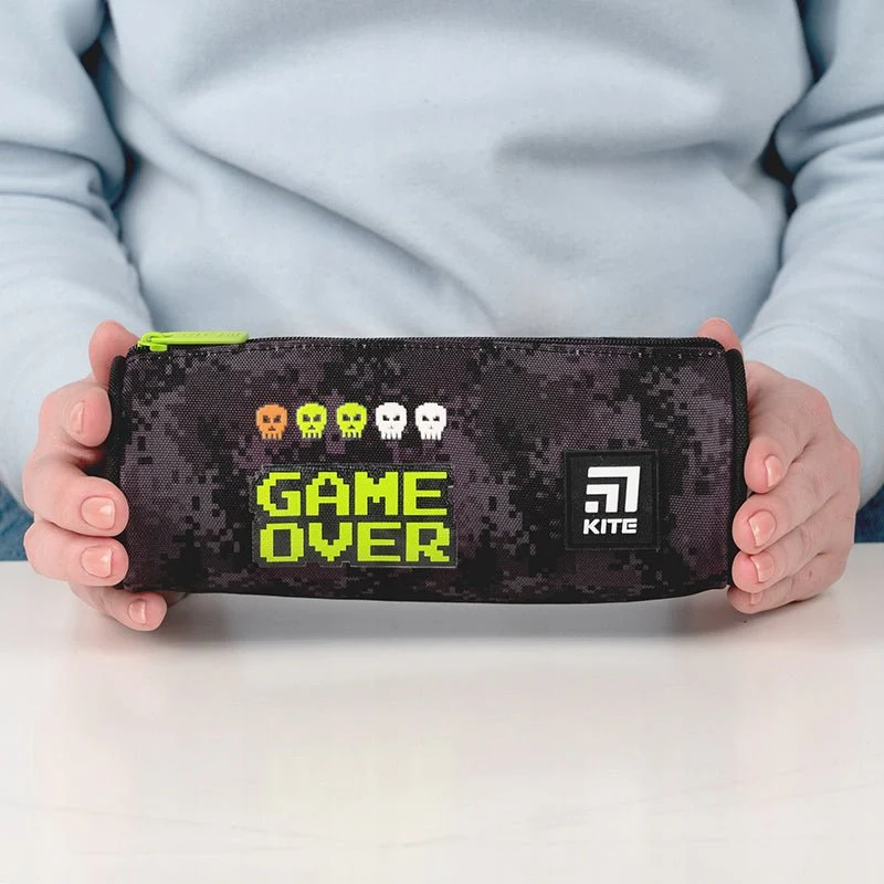 Piórnik mały saszetka do szkoły dla chłopców Game Over - Image 2